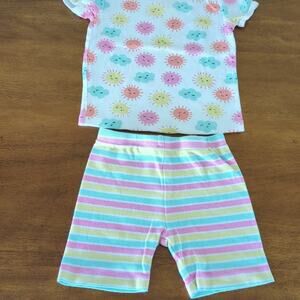 Baby girl100% cotton pajama two-piece short sleeve and short set 18M